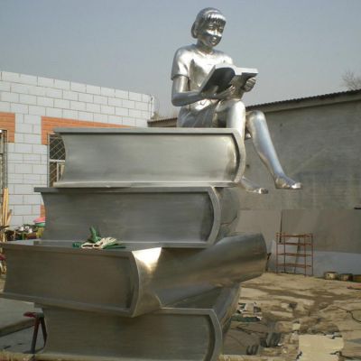 酒店會(huì )所鏡面設計 景觀(guān)擺件大型不銹鋼鏤空抽象雕塑  