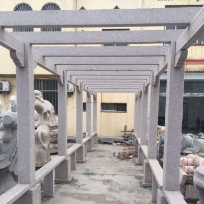 公園青石花崗巖長(cháng)廊 石亭連廊花架