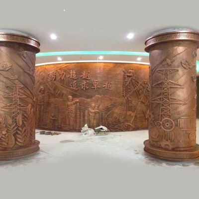室內浮雕銅雕壁畫(huà)雕塑