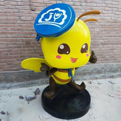 玻璃鋼卡通戶(hù)外園林景區動(dòng)物蜜蜂擺件
