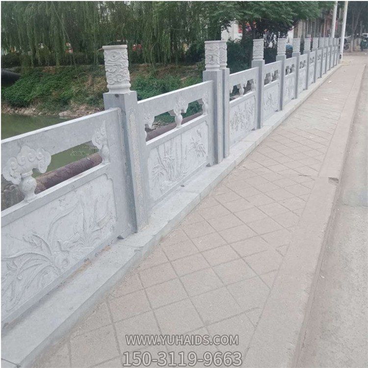 大理石石雕戶(hù)外園林景觀(guān)圍欄雕塑