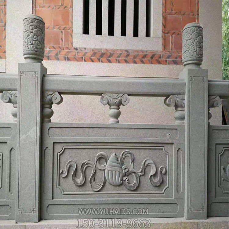 青石石雕戶(hù)外園林景觀(guān)欄桿欄板雕塑