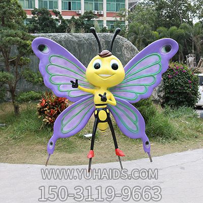 玻璃鋼創(chuàng )意城市蝴蝶雕塑