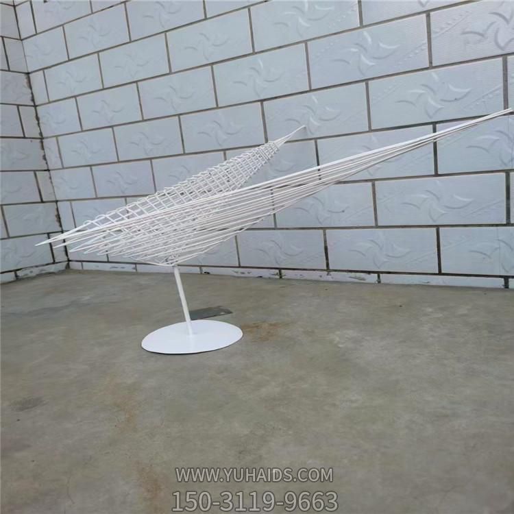 不銹鋼鏤空金屬拉絲抽象景觀(guān)雕塑擺件