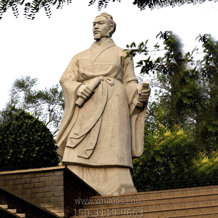 公園歷史戰國名人荊軻砂巖石雕塑像