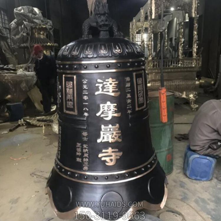 寺院黃銅鑄造青銅大鐘景區祠堂 戶(hù)外警鐘雕塑