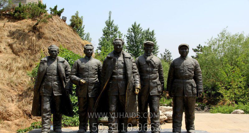 戶(hù)外銅雕偉人們與毛澤雕塑