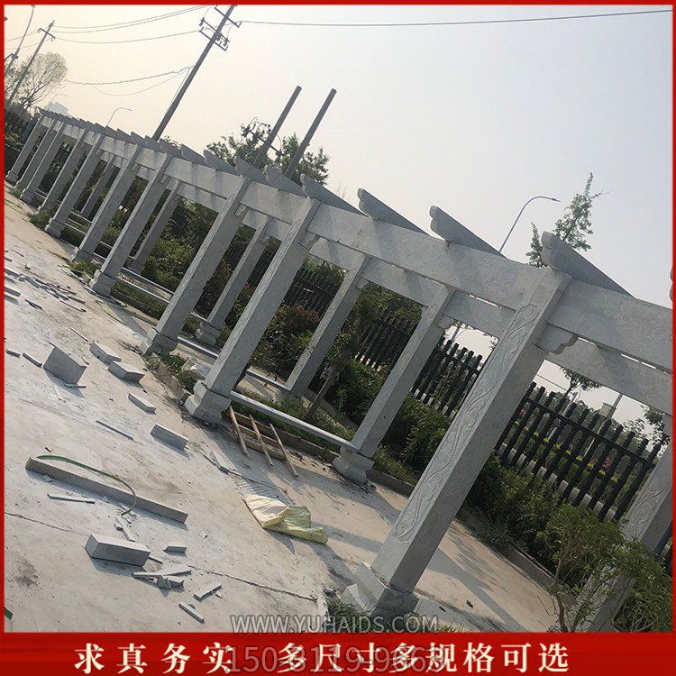 大理石石雕戶(hù)外園林長(cháng)廊雕塑