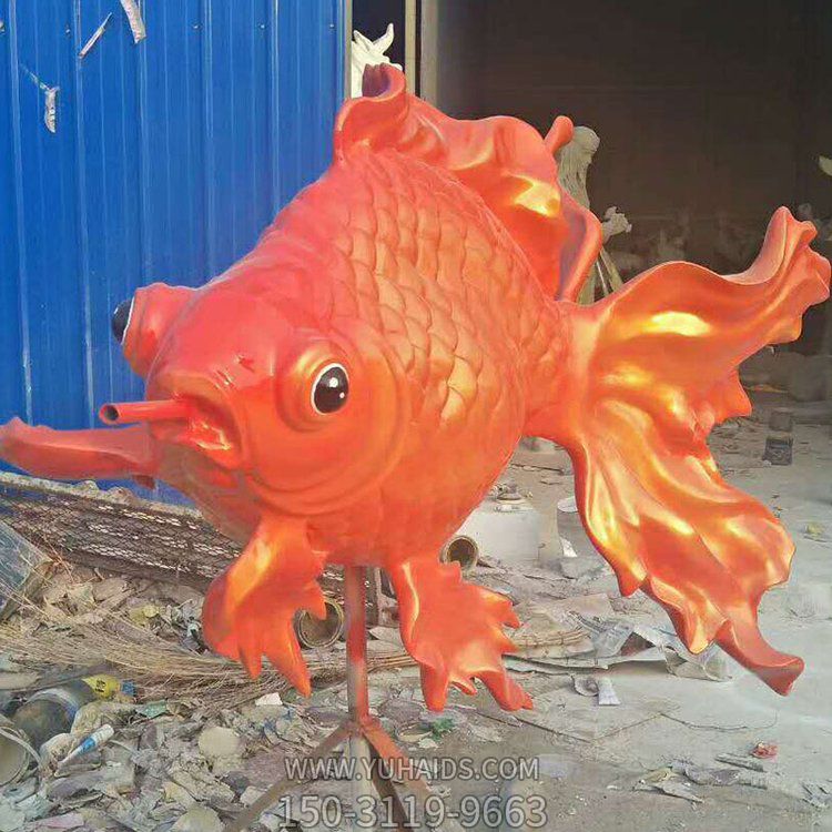 戶(hù)外大型玻璃鋼仿真鯉魚(yú)擺件雕塑