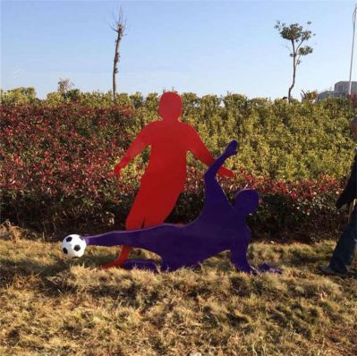 公園不銹鋼剪影體育主題運動(dòng)人物雕塑