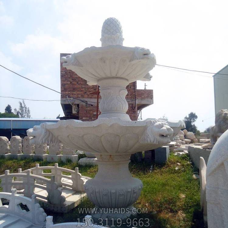 大理石石雕戶(hù)外園林大型園林景觀(guān)水景噴泉雕塑