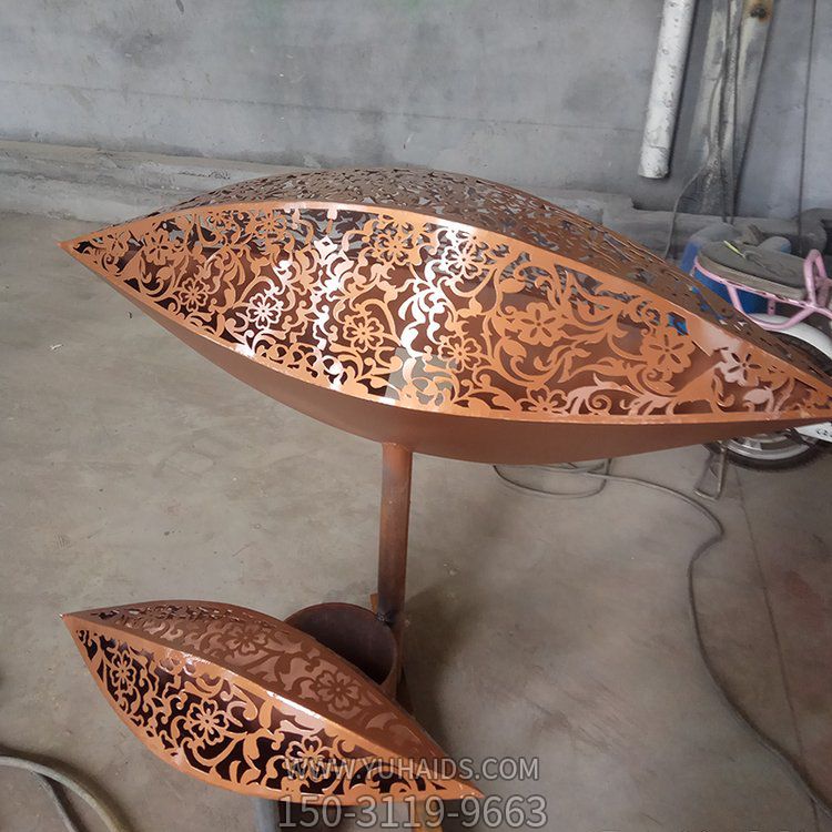 抽象園林動(dòng)物景觀(guān)不銹鋼鏤空創(chuàng  )意擺件雕塑