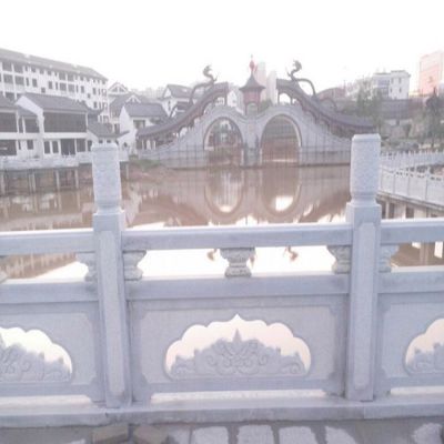 景區公園戶(hù)外漢白玉石雕防護欄桿