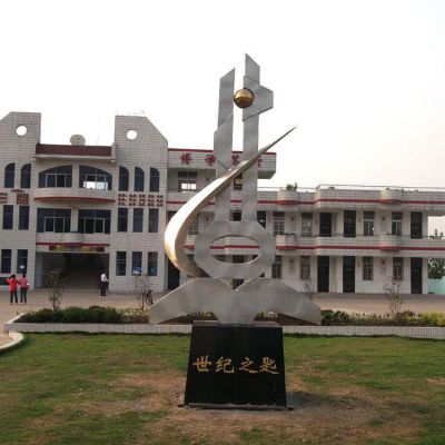 不銹鋼抽象鑰匙校園廣場(chǎng)景觀(guān)雕塑擺件