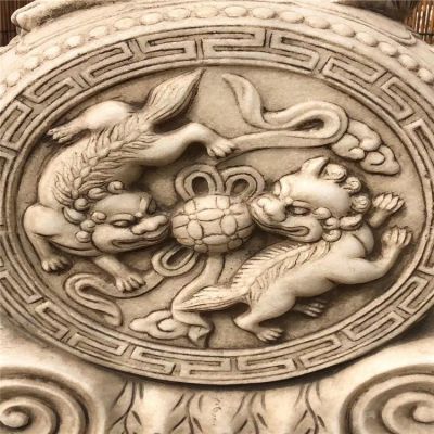 漢白玉仿古門(mén)墩細節展示圖