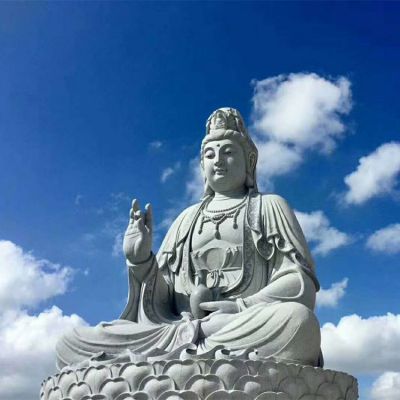 戶(hù)外廣場(chǎng)大型石雕觀(guān)世音菩薩