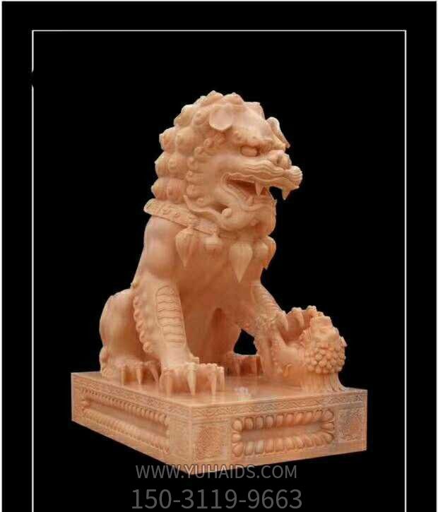 黃蠟石公園景區景觀(guān)獅子雕塑