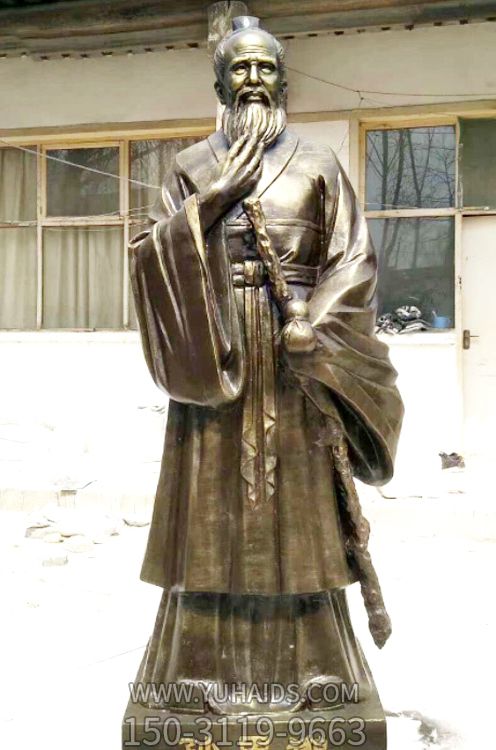 醫學(xué)院擺放歷史名醫孫思邈銅雕像雕塑