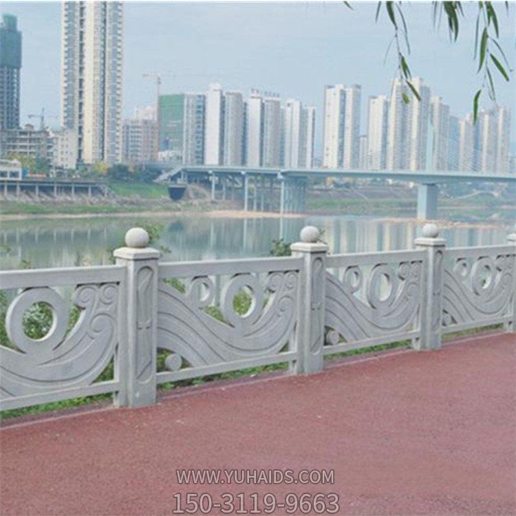 戶(hù)外園林大理石石雕創(chuàng  )意鏤空欄桿欄板雕塑