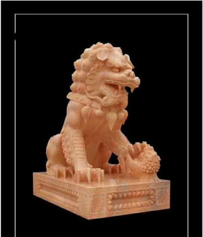 黃蠟石公園景區景觀(guān)獅子雕塑