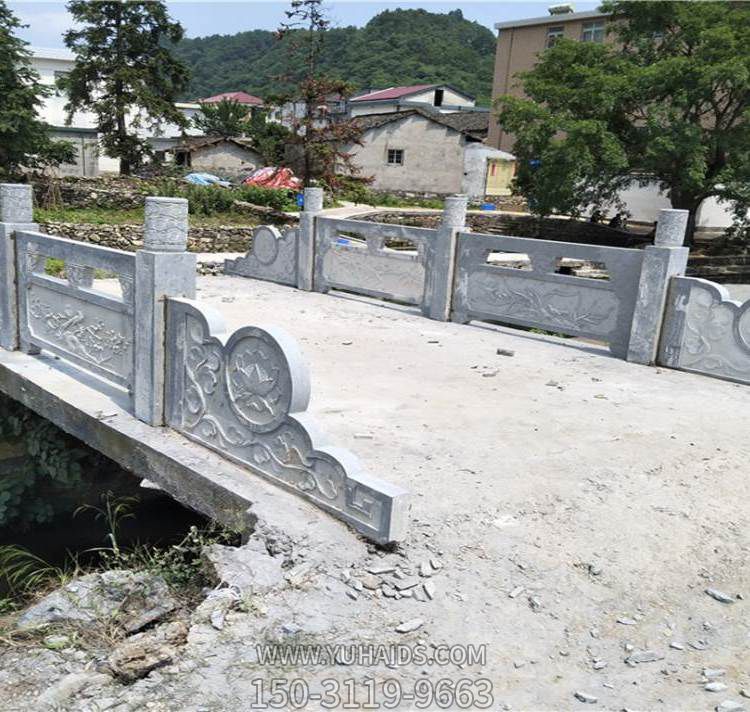 農村鄉道大理石石雕戶(hù)外園林景觀(guān)圍欄雕塑