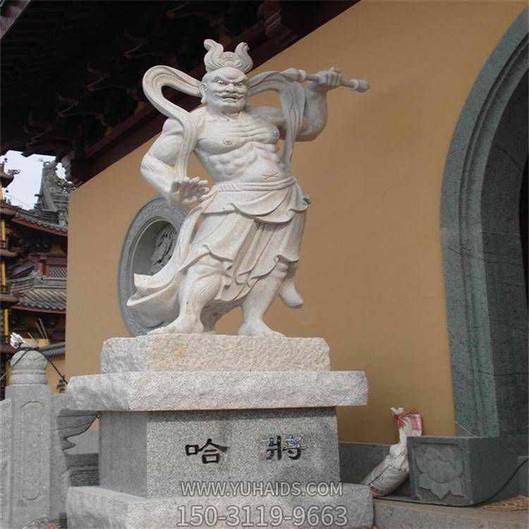 寺院景點(diǎn)花崗巖大理石雕刻哈將神話(huà)人物雕塑