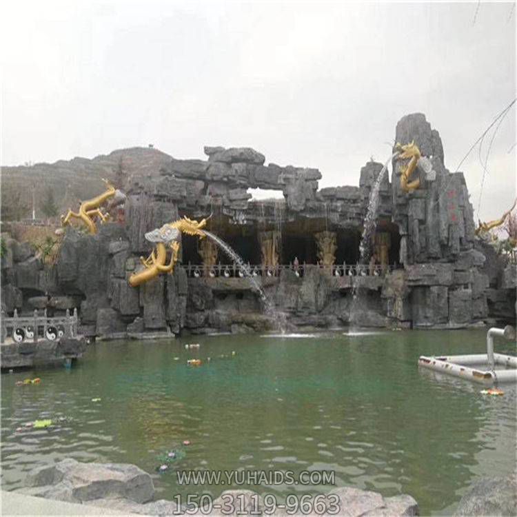 景區游樂(lè )園水泥假山環(huán)境藝術(shù)景觀(guān)雕塑