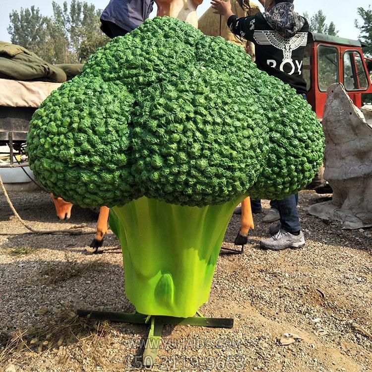 玻璃鋼仿真蔬菜，仿真西藍花雕塑