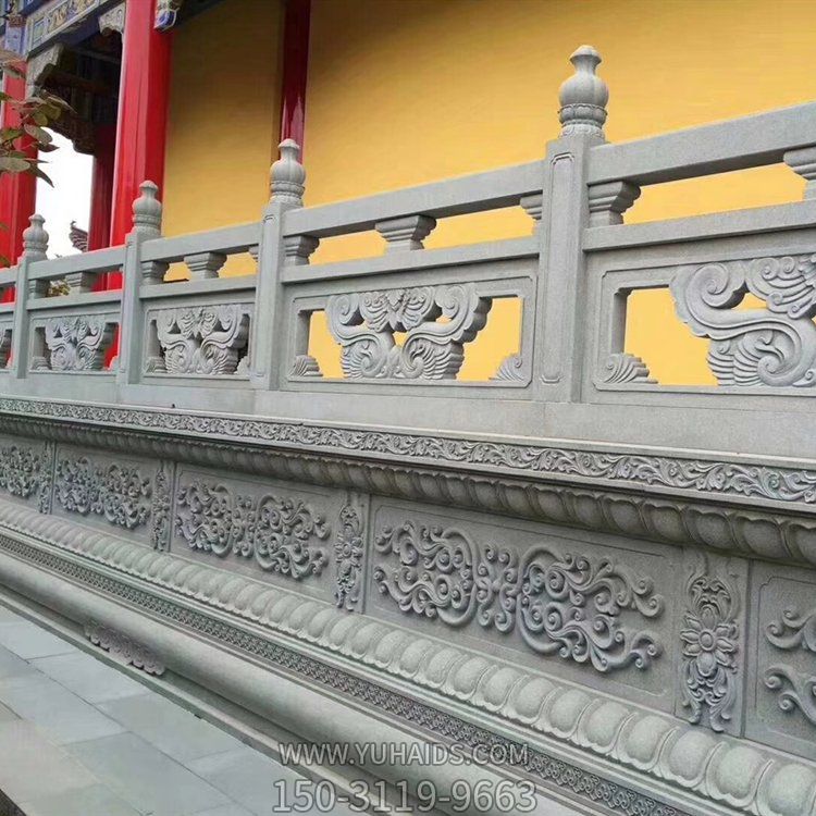 大理石仿古石雕欄桿 園林景觀(guān)石雕欄板雕塑