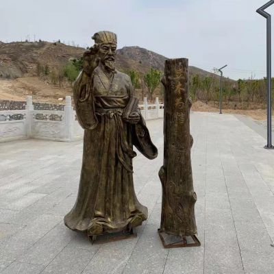 立木為信，商鞅變法法制人物雕塑，玻璃鋼仿銅鑄銅雕塑