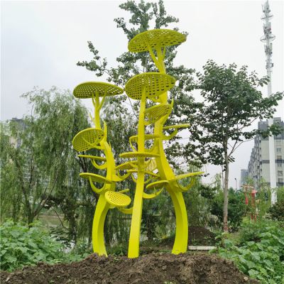 不銹鋼抽象樹(shù)，網(wǎng)狀樹(shù)葉樹(shù)冠