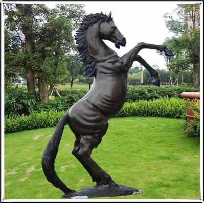 玻璃鋼立馬，仿銅馬兒