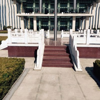 企業(yè)大門(mén)漢白玉升旗臺