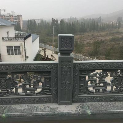 庭院陽(yáng)臺青石仿古鏤空欄桿護欄雕塑