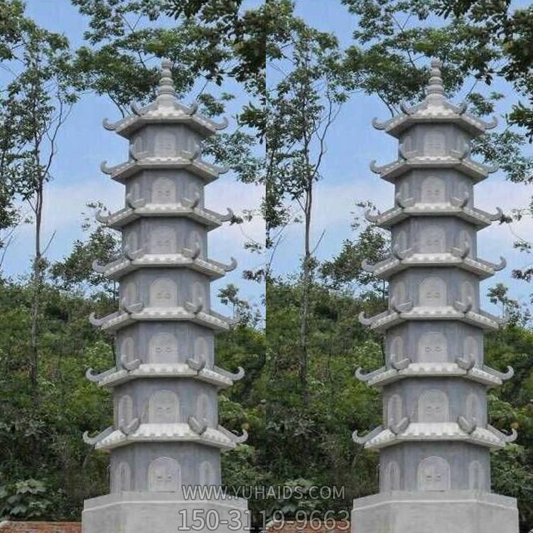 宗教寺廟大型石雕佛塔景觀(guān)擺件雕塑