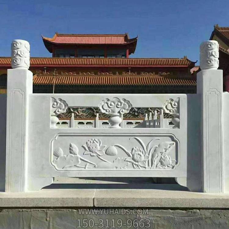 故宮廣場(chǎng)大理石石雕戶(hù)外欄桿欄板雕塑