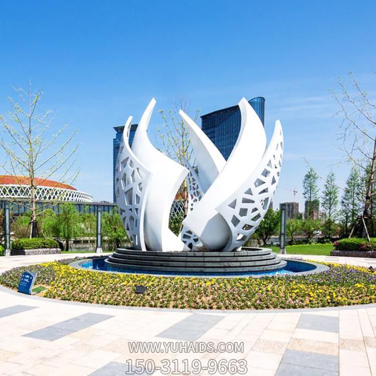 廣場(chǎng)大型不銹鋼彩繪創(chuàng  )意景觀(guān)擺件雕塑