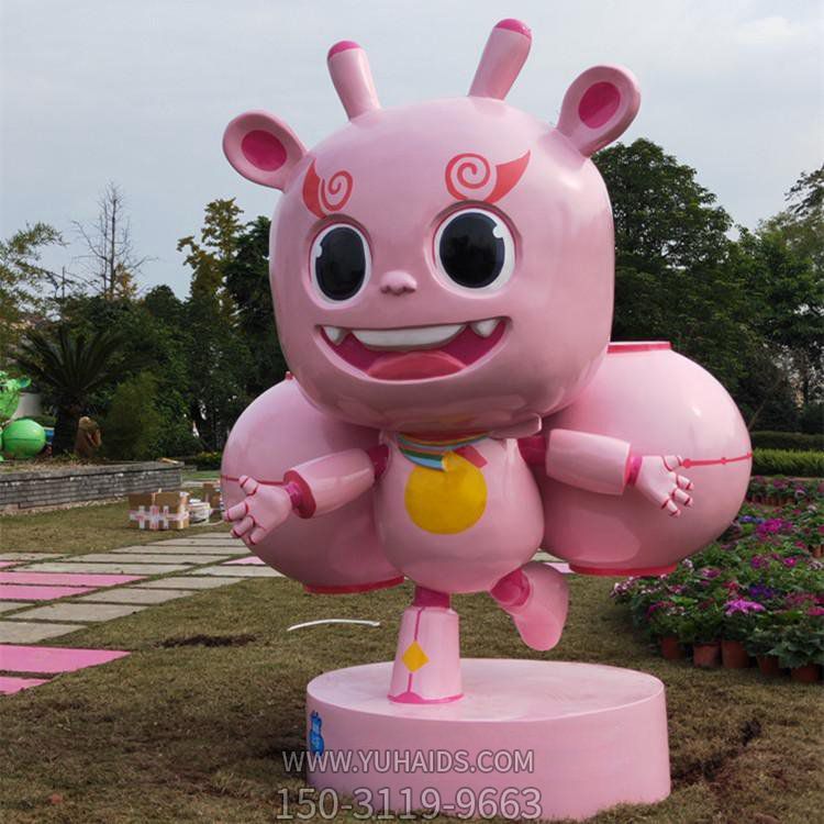 游樂(lè )園大型玻璃鋼卡通小怪獸景觀(guān)擺件雕塑