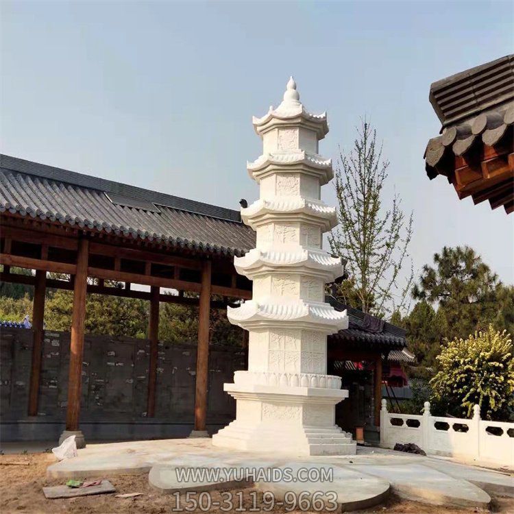 漢白玉優(yōu)質(zhì)石材浮雕石塔景點(diǎn)寺廟園林擺件雕塑