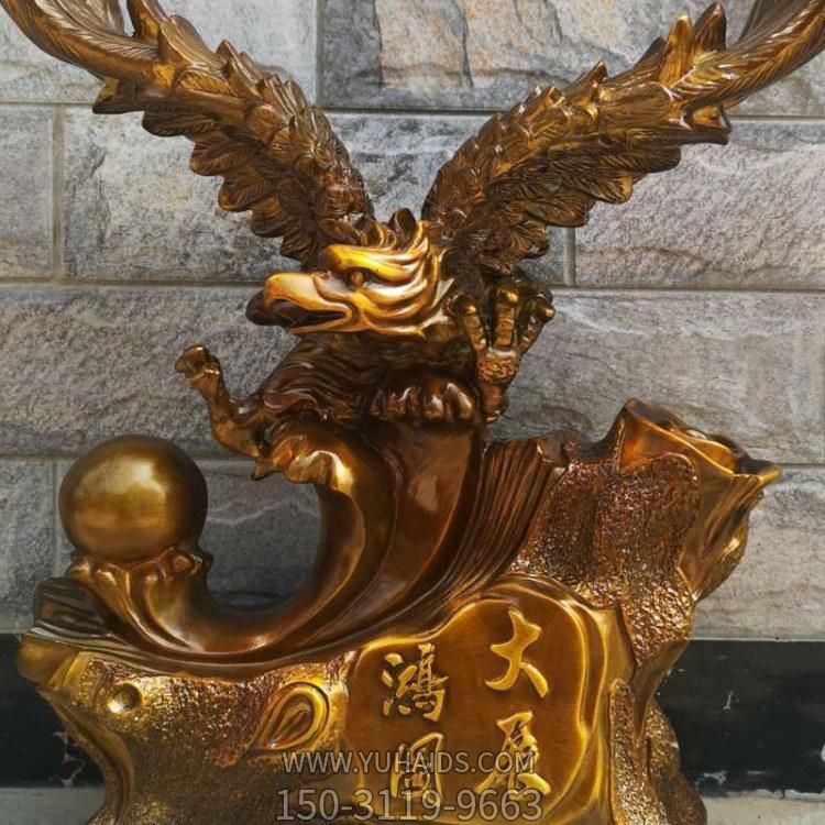 企業(yè)公司景觀(guān)銅雕大型大鵬雕塑