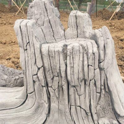 塑石假山石龜裂紋石觀(guān)裝飾擺件