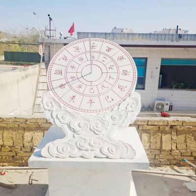古代校園計時(shí)器大理石石雕日晷雕塑