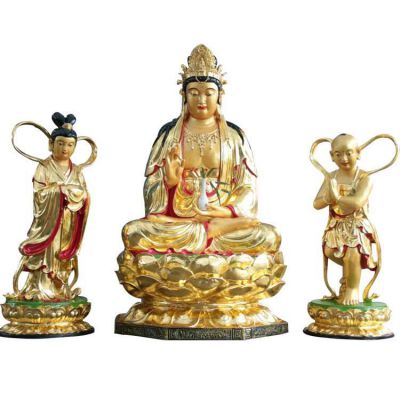 玻璃鋼寺廟大型觀(guān)世音雕塑