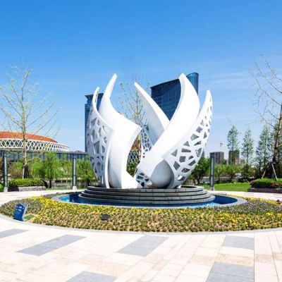 廣場(chǎng)大型不銹鋼彩繪創(chuàng  )意景觀(guān)擺件