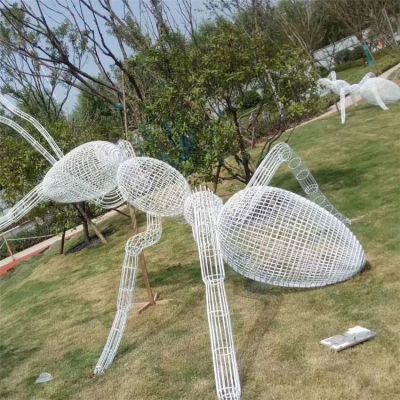 不銹鋼螞蟻，鐵藝網(wǎng)格螞蟻景觀(guān)擺件