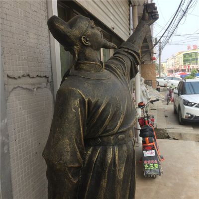 玻璃鋼仿銅古代名人景觀(guān)雕塑