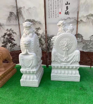 家用鎮宅石墩門(mén)墩一對抱鼓石