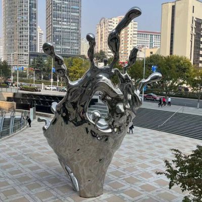 海浪浪花擺件，城市街道創(chuàng  )意雕塑
