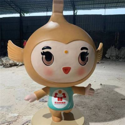 幼兒園美陳主題玻璃鋼卡通可愛(ài)公仔雕塑