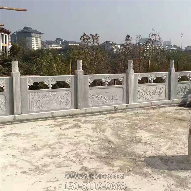 戶(hù)外河道大理石石雕護欄圍欄雕塑